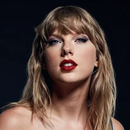 a front - faced clear close - up studio portrait of taylor swift looking up, dramatic cinematic lighting, trending on artstation, fine details, 8 k, highly detailed, beautifully composed
