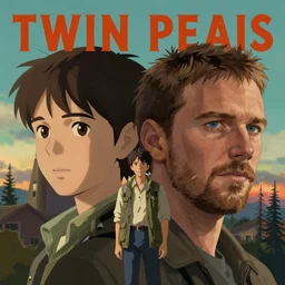 twin peaks poster artwork by michael whelan and tomer hanuka, karol bak, rendering of close up portrait of channing tatum, from scene from twin peaks, full of details, by makoto shinkai and thomas kinkade, matte painting, trending on artstation and unreal engine