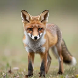 photo of a fox cub, taken by nikon, wildlife photography, nature magazine, tele lens,