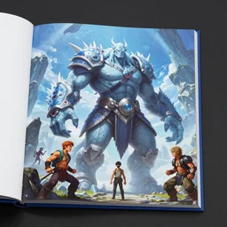 Frost Giant, Monster Hunter Illustrations art book, Moebius, Greg Rutkowski, Zabrocki, Karlkka, Jayison Devadas, Phuoc Quan, trending on Artstation, 8K, ultra wide angle, zenith view, pincushion lens effect.