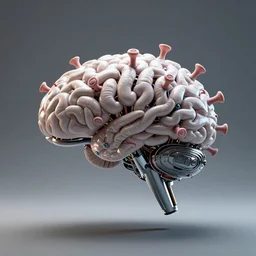Polar virus Brain biomorph Smart bionicle organism biomimmicry exo Biomorph hydraulics trending on behance visualisation industrial design object robotengine Space design 8k resolution 8K 3D hyperrealism