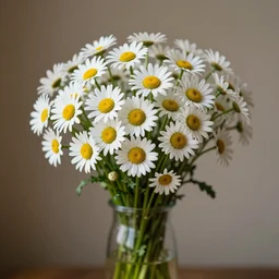 still life of bouquet of daisies, centered, ultra detailed, 8 5 mm lens, photo
