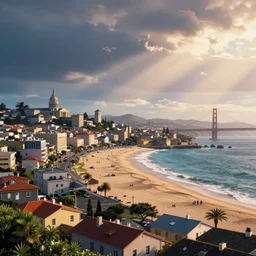 a beautiful city in france, majestic san francisco bay area beaches, fortnite