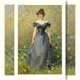 beautiful digital oil vintage greeting card style vintage by Arthur Hughes