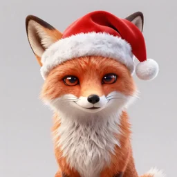 fox wearing a santa hat, disney Zootopia concept artwork, digital art, 8k