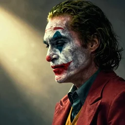 photo of bryan cranston as the joker in batman movie, side profile, breaking bad, joker