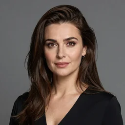 Portrait of Bulgarian actress Neda Spasova