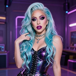 “Lady Gaga in Monster High art style, hyper realistic highly detailed”