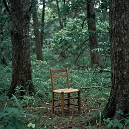 chair in the forest by wenjun lin, wow