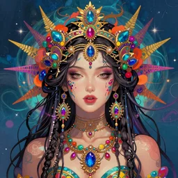 psychedelic goddess, artistic