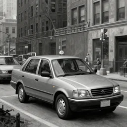 new york drivers in the style of hieronymus bosch
