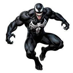 a page in venom marvel comic book, dynamic pose, year 2 0 1 0, comic book pages
