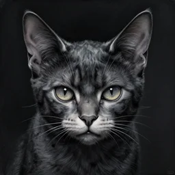 portrait of grotesque kitten with ears, dc comics, dark, intricate, smooth, artstation, painted by wayne barlowe, greg rutkowski, zdislav beksinski