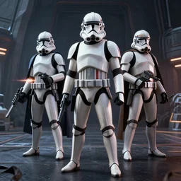 Tie Fighters in the style of Star Wars: The Clone Wars, very detailed, 4K