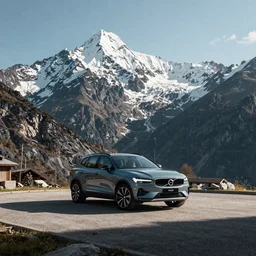 Volvo car mountain location advertisment Photography by This is Made