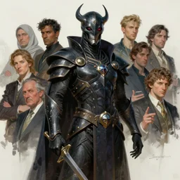 a portrait of a dark eldar archon. style by greg rutkowski, magali villeneuve,, simon bisley, ismail inceoglu, wadim kashin, filip hodas, benedick bana, and andrew atroshenko