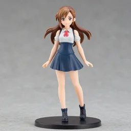an anime Nendoroid of Emma Watson, figurine, professional product photo