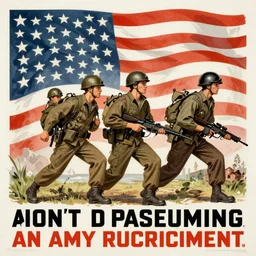an army recruitment poster, american propaganda