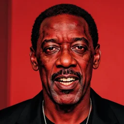 zombie bill cosby, in the style of beksinski, red, black, vibrant, chiaroscuro, high detail, perfect artwork, clean lines