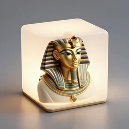 symmetry!! egyptian queen of technology, solid cube of light, hard edges, product render retro - futuristic poster scifi, lasers and neon circuits, brown skin beautiful egyptian, queen, intricate, elegant, highly detailed, digital painting, artstation, concept art, smooth, sharp focus, illustration, dreamlike, art by artgerm