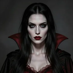 the vampire woman portrait, fantasy art, concept art, photorealistic, highly detailed, -H 1000