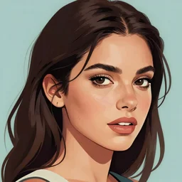 Morena Baccarin, closeup character portrait art by Donato Giancola, Craig Mullins, digital art, trending on artstation