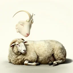 1 0 0 0 s of sheep for sleeping, dream, concept art, by salvador dali