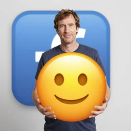 jordan peterson as a pregnant facebook emoji icon