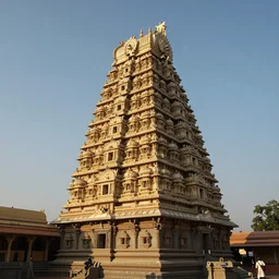 a super tall indian temple designed by corbusier