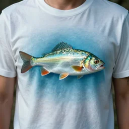 fish under t - shirt