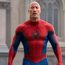 Dwayne Johnson as Spiderman , film still