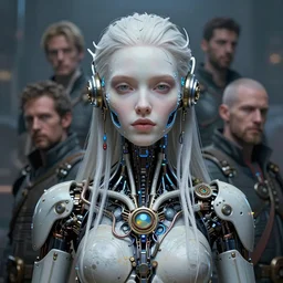 masterpiece beautiful slavic robopunk cyborg girl by anastasiya dobrovolskaya, donato giancola, karol bak, tom bagshaw, face by artgerm and edmund leighton, background by james jean and noah bradley, majestic, volumetric lighting, porcelain skin, photorealistic, intricate, trending on artstation 8 k