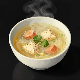 a bowl of soup that is portal to another dimension as a digital art. in the style of henry asencio.