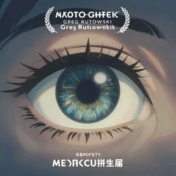 a giant eye, by makoto shinkai, greg rutkowski, artstation, high detailed, cgsociety,