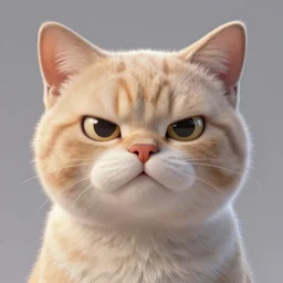 Cat smug face, Photorealistic, Blender, 4k