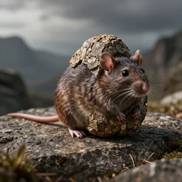 photorealistic nugget with rat tail