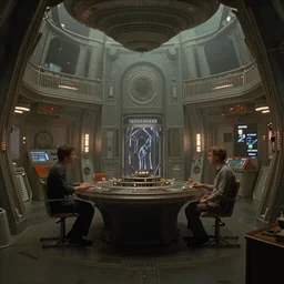 wes anderson cinematography, cosmic horror, scene from a wes anderson film, alien 1 9 7 9, ornate highly detailed space station interior, nostromo, horror, atmospheric haze, film. film still, 1 6 mm cinematography. todd hido, gregory crewdson