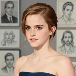 emma watson by Hebru Brantley by Sandra Chevrier by Richard Schmid by Jeremy Lipking by moebius by atey ghailan