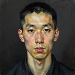 high quality high detail painting by lucian freud, hd, chineese portrait, dramatic lighting