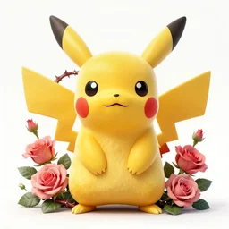 beautiful pikachu surrounded by thorns and roses, attractive face, photo by alexey gurylev, high detail, clear focus, concept art, league of legends, shumolly style, monable, artgerm, greg rutkowski, zeronis, pilen and ruan jia