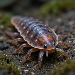 a portrait shot of a beautiful tardigrade. tilt shift photography, extreme dof