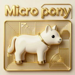 album cover for a band called Micro pony retro, outrun, synthwave, 70's, detailed, intricate, golden ratio -9