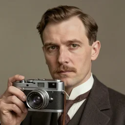 A photograph portrait of Jerma985 with slicked back hair in the early 1920s, taken in the early 1920s, grainy, taken on a early 1900s Leica Camera, realistic, hyperrealistic, very realistic, highly detailed, very detailed, extremely detailed, detailed, digital art, trending on artstation