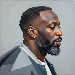 Rick Ross profile picture by Sachin Teng, asymmetrical, Organic Painting , Matte Painting,  geometric shapes, hard edges, graffiti, street art:2 by Sachin Teng:4