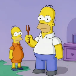 homer simpson as painted by jan op de beeck
