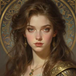 beautiful young katarina ivanovska, closeup, d & d, fantasy, intricate, elegant, highly detailed, digital painting, artstation, concept art, matte, sharp focus, illustration, art by artgerm and greg rutkowski and alphonse mucha