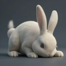 cinematic film concept art of a hulking kaiju rabbit monster character rolling in flowing ink, splatters of monochromatic paint flowing beautifully, digital art masterpiece, surreal art, video game graphics, unreal engine, octane render, monster creature design by masahiro ito and junji ito and yoji shinkawa