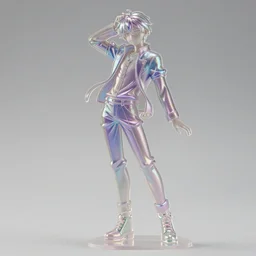 james jean isolated vinyl figure harajuku anime character design, figure photography, dynamic pose, holographic undertones, glitter accents on figure, anime stylized, accurate fictional proportions, high delicate defined details, ethereal lighting