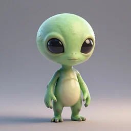 a cute alien, 3 d art, by deema egorov, amazing detail, ray tracing