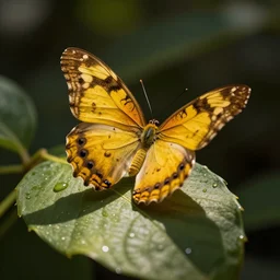una mariposa amarilla